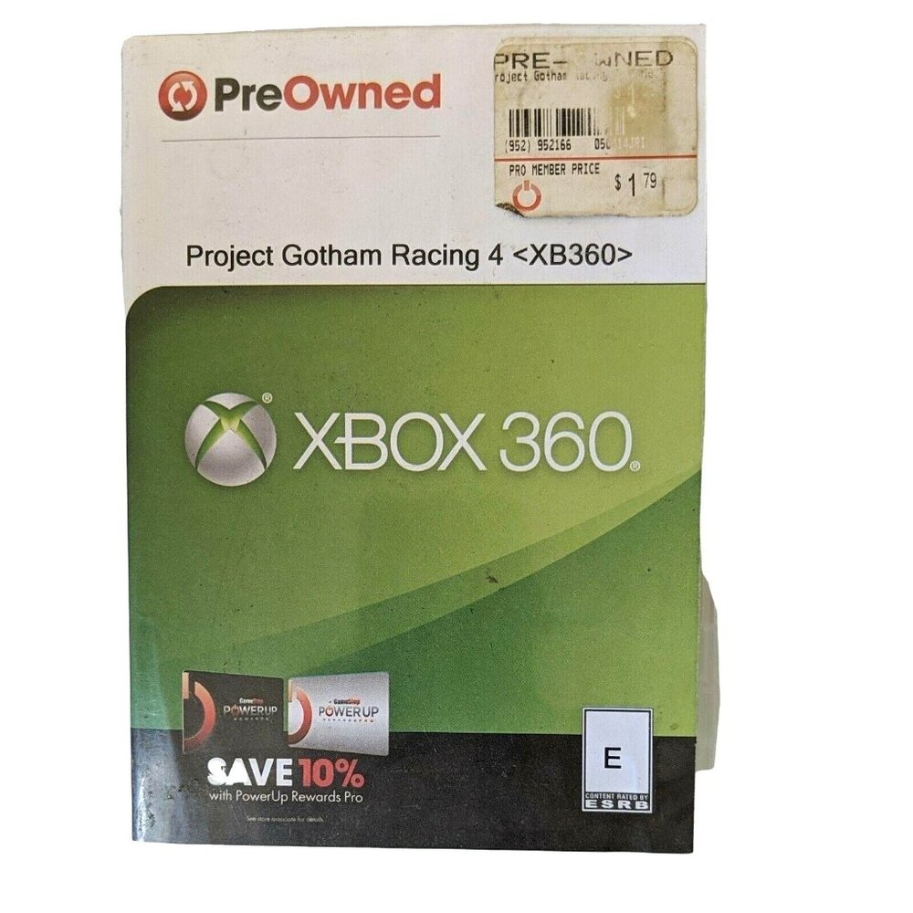 Project Gotham Racing 4 Xbox 360 Preowned Game Disc & Case